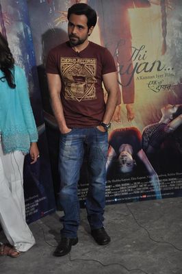 Actors from the film 'Ek Thi Daayan' attend the press meet for their film.