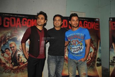 Actors from the film 'Go Goa Gone' at their films promotion event
