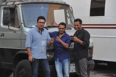 Actors from the film 'Go Goa Gone' at their films promotion event