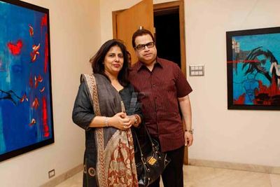 Bollywood celebrities at Jaya Lamba's art show Art and Soul in Mumbai