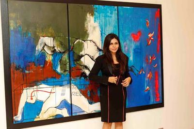 Bollywood celebrities at Jaya Lamba's art show Art and Soul in Mumbai