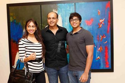 Bollywood celebrities at Jaya Lamba\'s art show Art and Soul in Mumbai