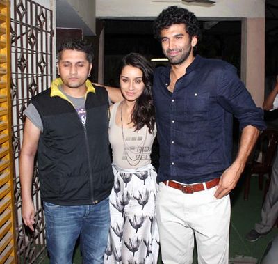 Emraan Hashmi, Aditya Roy Kapur, Shraddha Kapoor at film \'Aashiqui 2\' special screening