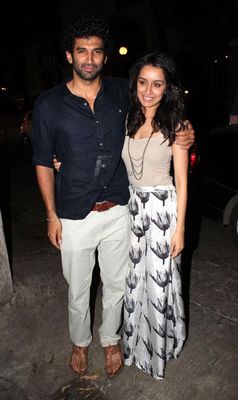 Emraan Hashmi, Aditya Roy Kapur, Shraddha Kapoor at film 'Aashiqui 2' special screening