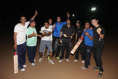 Music maestros of the Bollywood at Kailash Kher's initiative friendly cricket match