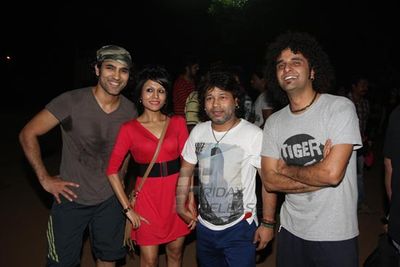 Music maestros of the Bollywood at Kailash Kher's initiative friendly cricket match