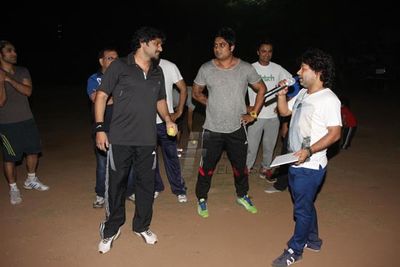 Music maestros of the Bollywood at Kailash Kher's initiative friendly cricket match