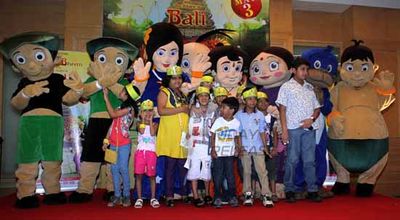 The Press conference of animated film 'Chota Bheem and Throne of Baali'