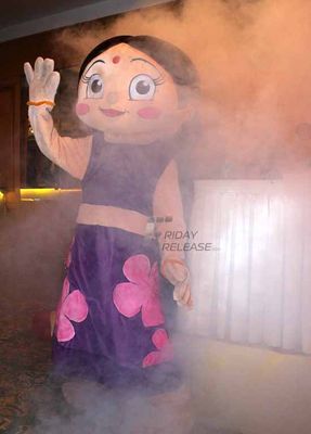 The Press conference of animated film 'Chota Bheem and Throne of Baali'