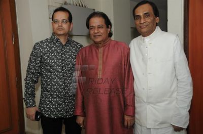 Anup Jalota\'s \'Jai Shree Krishna\' launch by Hariprasad Chaurasia and Amar Singh