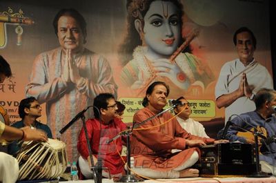 Anup Jalota's 'Jai Shree Krishna' launch by Hariprasad Chaurasia and Amar Singh