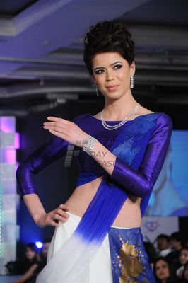 Genelia D'Souza, Zayed Khan, Pooja Mishra, Aryan Vaid at HVK Jewels Fashion Show