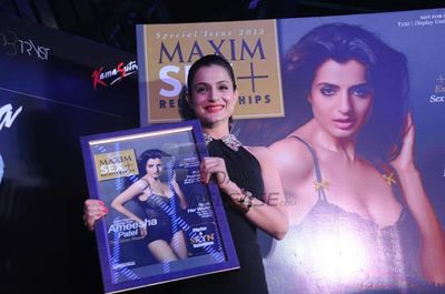 Amisha Patel launches special issue of Maxim Magazine at Tryst Lounge