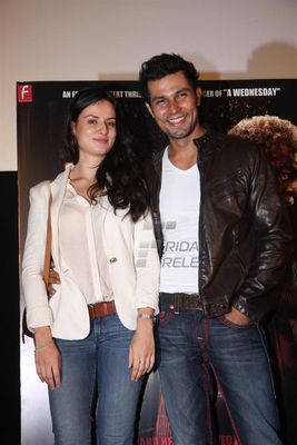 Randeep Hooda & Elena Kazan at film JOHN DAY press meet