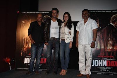 Randeep Hooda & Elena Kazan at film JOHN DAY press meet
