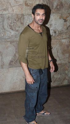 John Abraham, Nargis Fakhri, Varun Dhawan at film 'MADRAS CAFE' special screening