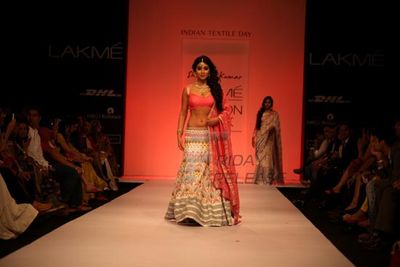 Shriya Saran, Smithaa, Prahlad Kakkar walk the ramp at LFW Winter Festive 2013