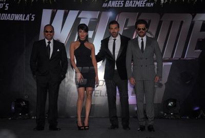John Abraham, Shruti Haasan, Nana Patekar, Anil Kapoor at film \'WELCOME BACK\' launch