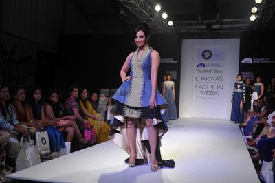 Sana Khan showstopper at Talent Box Show at LFW Winter Festive
