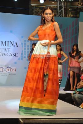 Mona Singh walks the ramp during the launch of Tangerine Home Couture