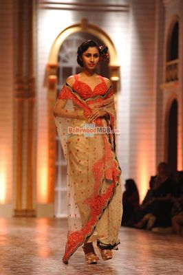 Evelyn Sharma walks the ramp at AAMBY VALLEY INDIA BRIDAL WEEK 2013