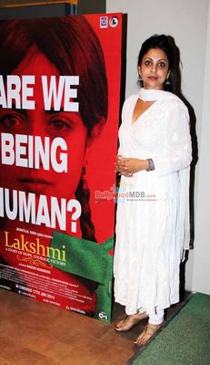 Starcast of film LAKSHMI at special screening of the film