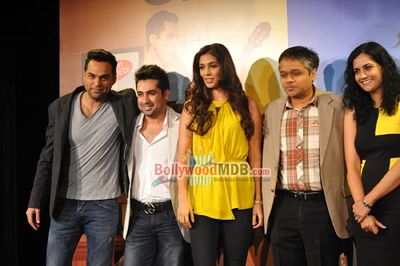 Abhay Deol with Preeti Desai at film 'ONE BY TWO' first look launch