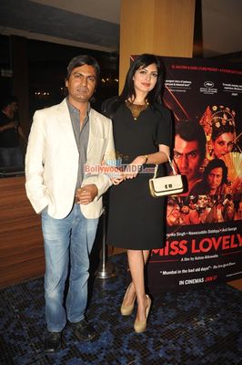 Nawazuddin Siddiqui and Niharika Singh at film 'MISS LOVELY' press meet
