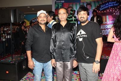 Ali Zafar, Siddharth, Dibyendu, Tapsee Pannu at film CHASHME BADDOOR music launch at the Infiniti Mall