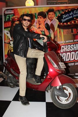 Ali Zafar, Siddharth, Dibyendu, Tapsee Pannu at film CHASHME BADDOOR music launch at the Infiniti Mall