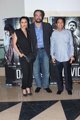 Bollywood actors Abhishek Bachchan, Neil Nitin Mukesh, Shilpa Shetty, Isha Sharvani , Monica Dogra and Zarine Khan were present at the premiere show of Bejoy Nambiar's new film 'David'.