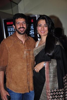 Bollywood actors Abhishek Bachchan, Neil Nitin Mukesh, Shilpa Shetty, Isha Sharvani , Monica Dogra and Zarine Khan were present at the premiere show of Bejoy Nambiar's new film 'David'.
