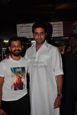 Bollywood actors Abhishek Bachchan, Neil Nitin Mukesh, Shilpa Shetty, Isha Sharvani , Monica Dogra and Zarine Khan were present at the premiere show of Bejoy Nambiar's new film 'David'.