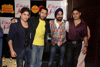 Bollywood celebrities attend the first production launch of Karanvir Bohra and Teejay Sidhu.