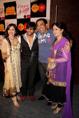 Bollywood celebrities attend the first production launch of Karanvir Bohra and Teejay Sidhu.