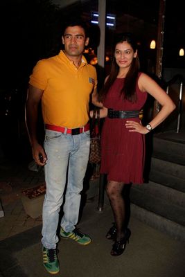 Bollywood celebrities attend the first production launch of Karanvir Bohra and Teejay Sidhu.