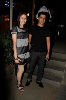 Bollywood celebrities attend the first production launch of Karanvir Bohra and Teejay Sidhu.
