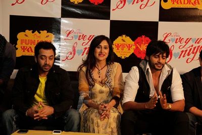 Bollywood celebrities attend the first production launch of Karanvir Bohra and Teejay Sidhu.