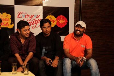 Bollywood celebrities attend the first production launch of Karanvir Bohra and Teejay Sidhu.