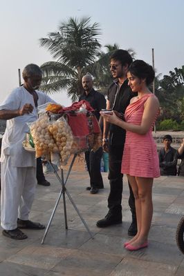 Jayanta Bhai Ki Luv Story promotion of Valentine day spl at crater road Bandra