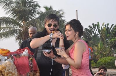 Jayanta Bhai Ki Luv Story promotion of Valentine day spl at crater road Bandra
