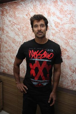 Star of the south Vikram was present at the media interaction of his recent film 'David'.