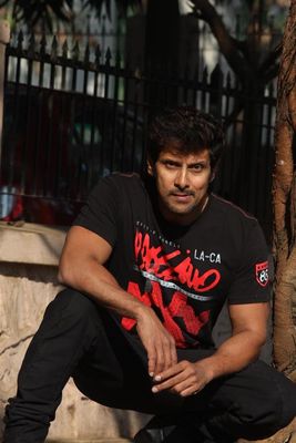 Star of the south Vikram was present at the media interaction of his recent film 'David'.