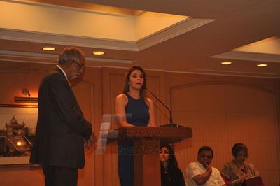 Team Kai Po Che was seen with Rageshwari Loomba at the announcement of the 15th Edition of Terry Fox Run 2013