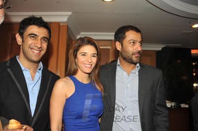 Team Kai Po Che was seen with Rageshwari Loomba at the announcement of the 15th Edition of Terry Fox Run 2013