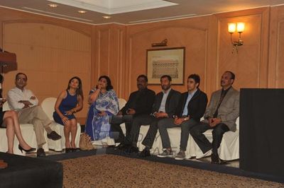 Team Kai Po Che was seen with Rageshwari Loomba at the announcement of the 15th Edition of Terry Fox Run 2013