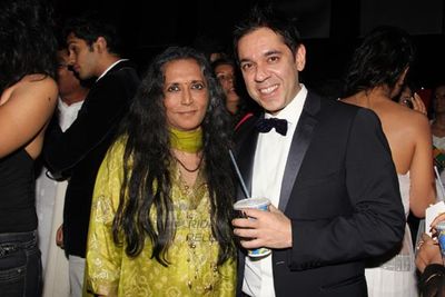 Well known author Salman Rushdie, Bollywood actors Shriya Saran, Rahul Bose, Shahana Goswami, director Deepa Mehta attends the premiere show of their recent film 'Midnight's Children'