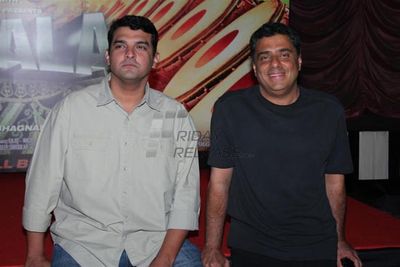 Ajay Devgn, Tamannaah Bhatia and Sajid Khan launch film HIMMATWALA first look at Gaiety Cinema