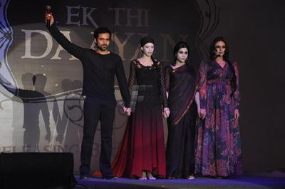 Emraan Hashmi, Konkona Sen Sharma, Kalki Koechlin, Huma Qureshi at film 'EK THI DAAYAN' first look launch at Filmcity