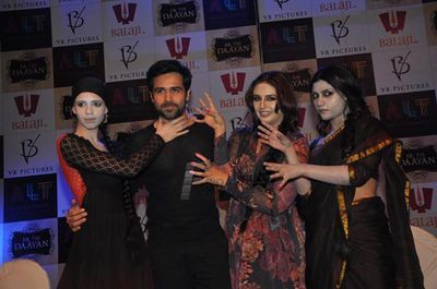 Emraan Hashmi, Konkona Sen Sharma, Kalki Koechlin, Huma Qureshi at film \'EK THI DAAYAN\' first look launch at Filmcity